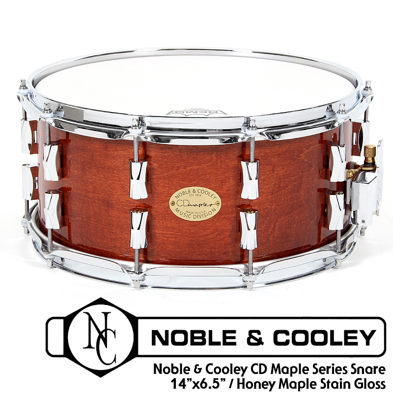 [★드럼채널★] Noble & Cooley CD Maple Snare 14x6.5 /Honey Maple Stain Gloss/FGCDS1465MGFC